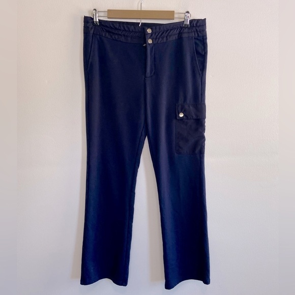 Lauren Ralph Lauren Women’s Joggers Cargo Pants Size PM Petite Downstring Blue - Picture 2 of 11